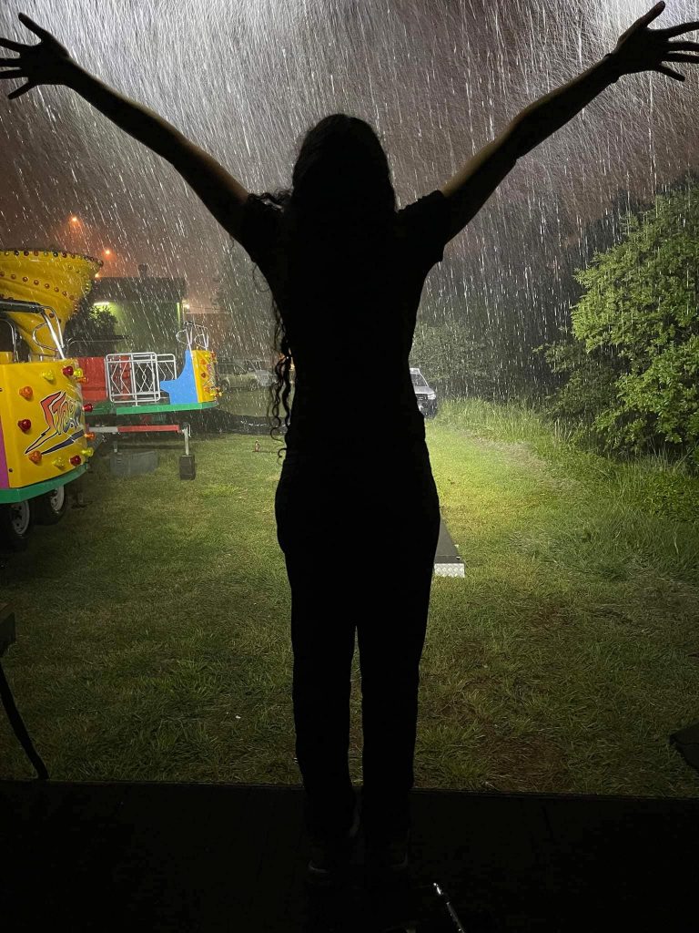 Cristina Calero, the heat, the rain, the new year. by Peter Kent