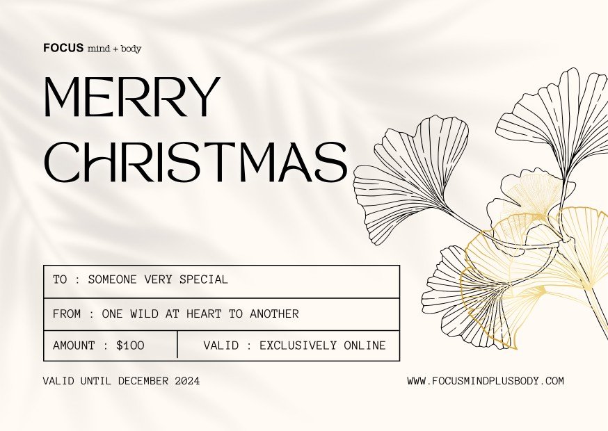 Gift Card - Merry Christmas - Eggnog - FOCUS mind plus body