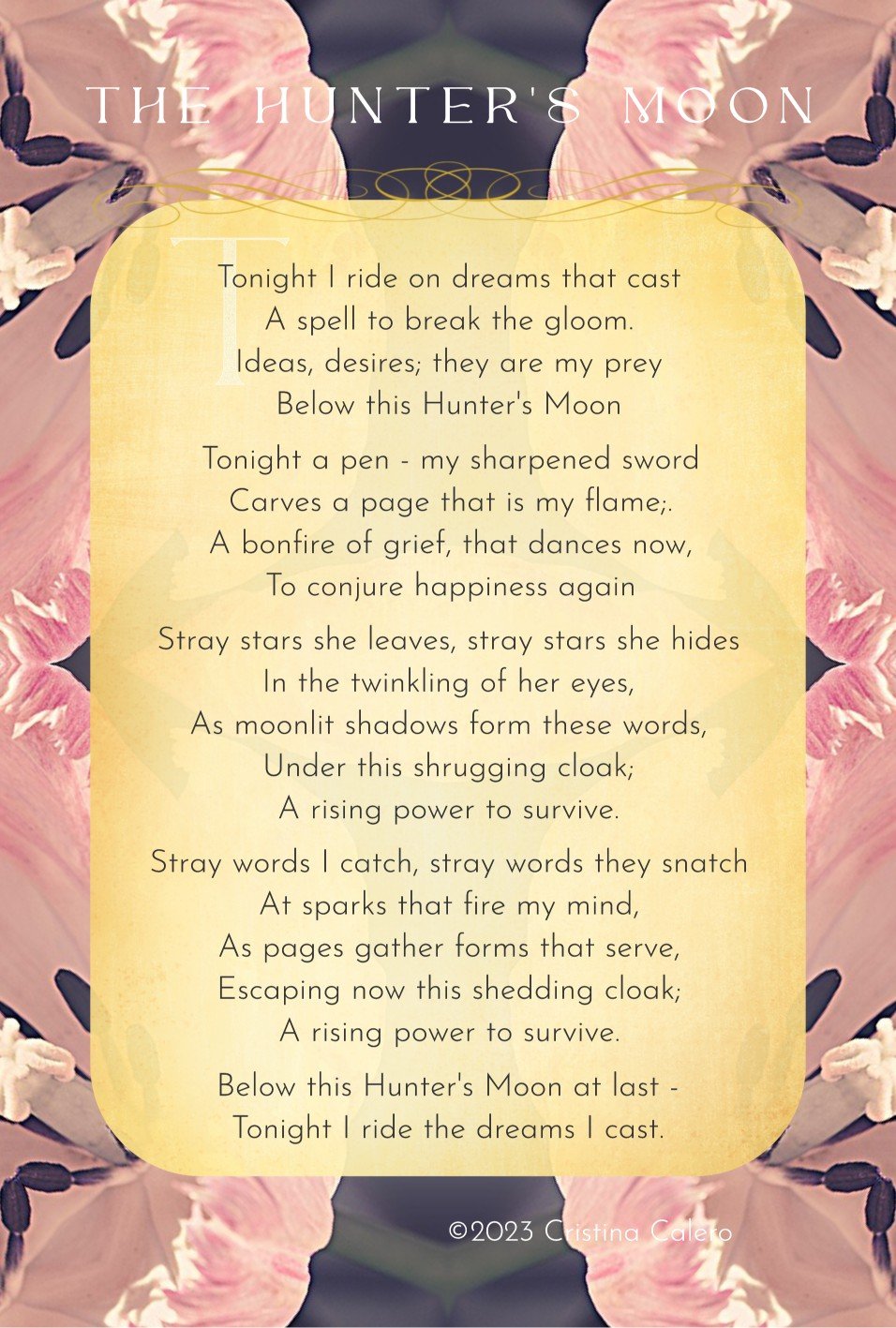 The Hunter's Moon by Cristina Calero - 2024 DIARY for the wild at heart.