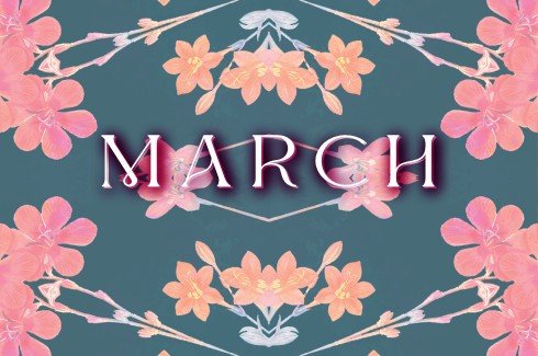 2025 DIARY for the wild at heart - March full flower.