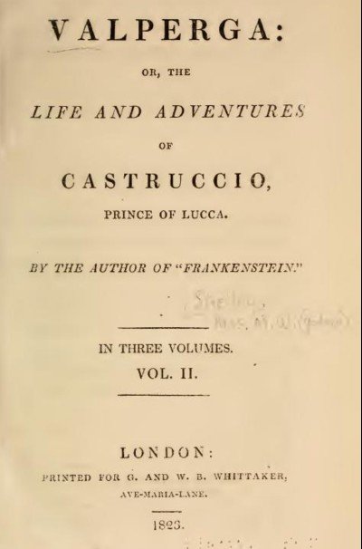 Valperga by Mary Shelley. INTERVIEWS by Cristina Calero.